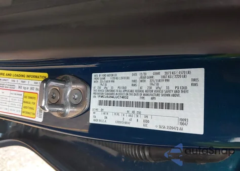 2020 Ford Escape Titanium from USA, damaged, VIN 1FMCU9J94LUC74832